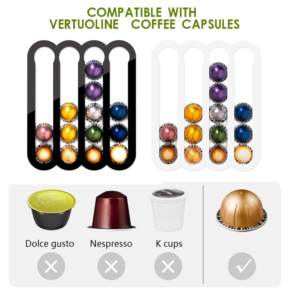 Coffee Capsule Holder - VERTUOLINE Mıknatıslı Akrilik Malzeme, Kahve Kapsülü