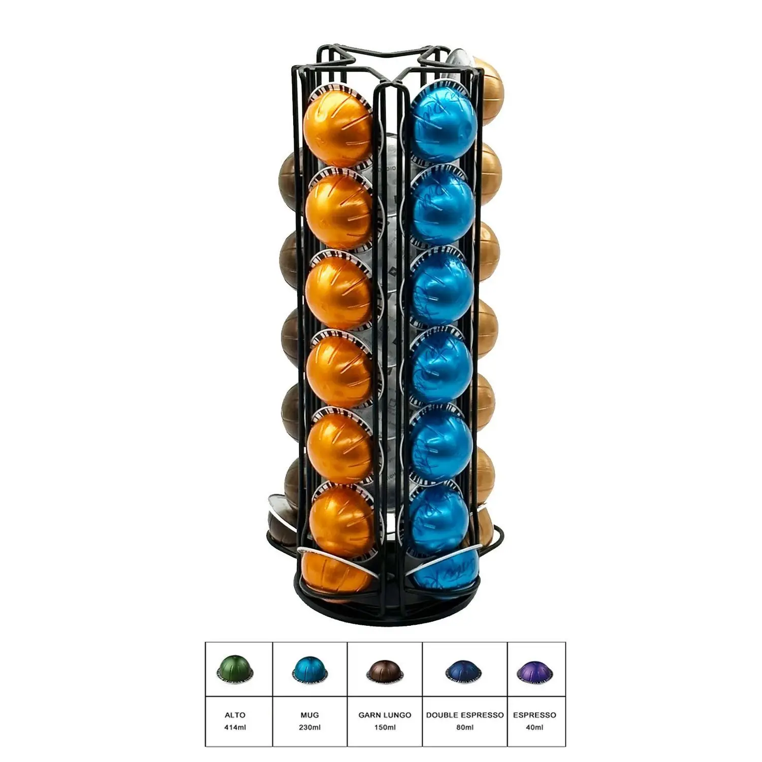 Coffee Capsule Holder - Vertuoline 35 Adet Döner Kahve Kapsülü