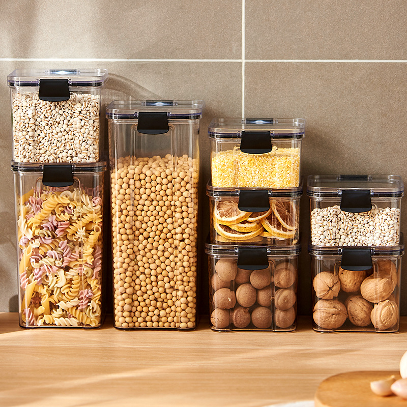 Coffee Tea Sugar Canister Set - Mühürlü Kavanozlar Mutfak Tahıl Saklama Düzenleyici