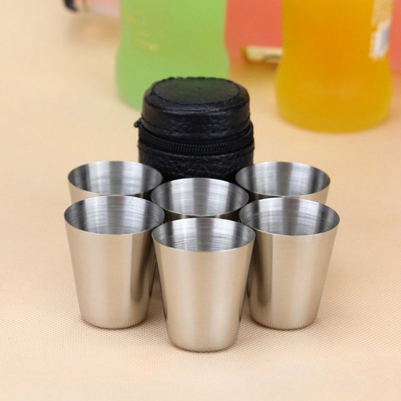 Coffee Tea Sugar Canister Set - 4/6 adet paslanmaz çelik bardaklar Mini