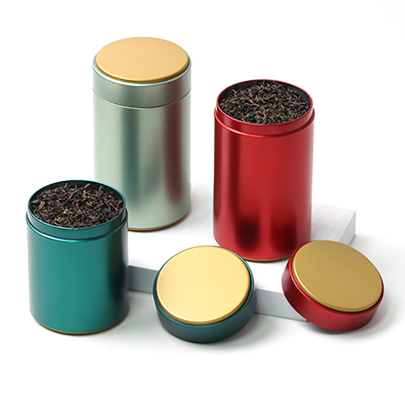 Coffee Tea Sugar Canister Set - Taşınabilir çay kutusu düz renk çay
