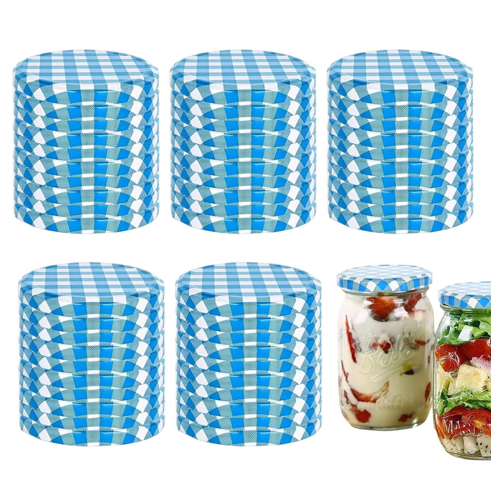 Coffee Tea Jars - Konserve kavanoz kapakları 50 parça sızdırmaz