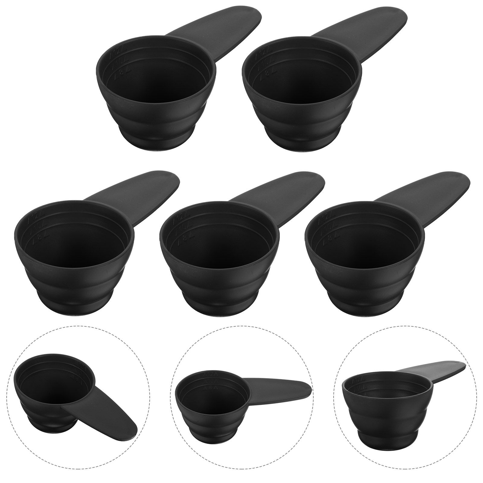Coffee Tea Sugar - 5 adet ölçü kaşığı uzun saplı