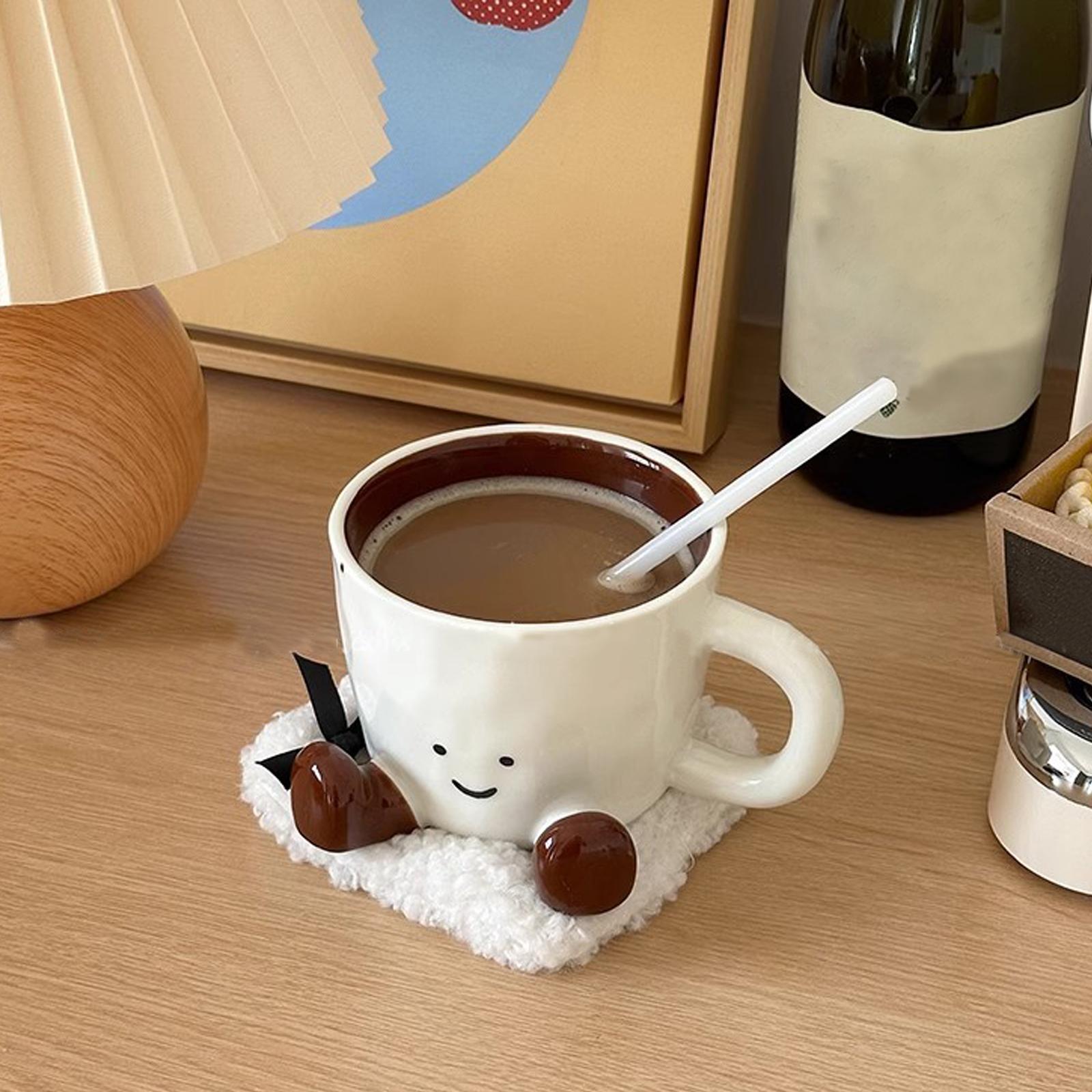 Coffee Tea And Cocoa - Komik Kahve Kupası Sevimli Ev Mutfak
