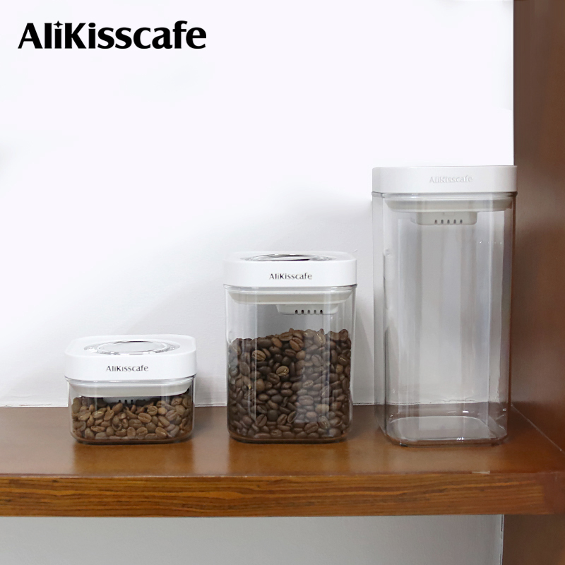 Coffee Tea Espresso - AliKisscafe Kahve Çekirdeği Saklama Kabı Vakum