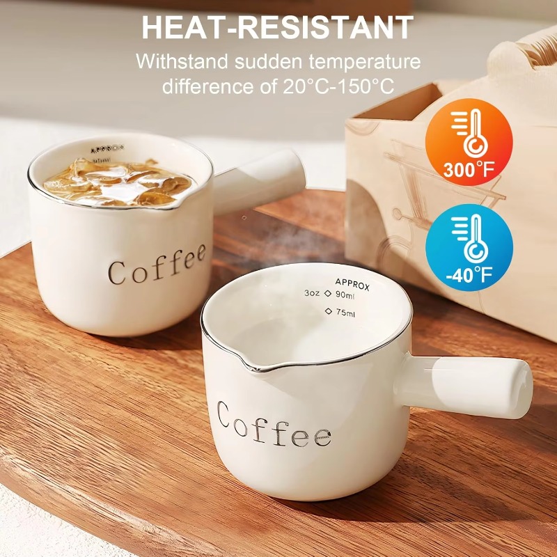 Coffee Tea Milk - Saplı Mini Seramik Kahve Fincanı, V