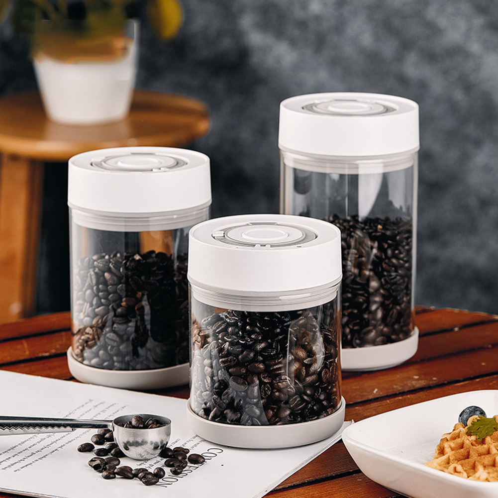 Coffee Tea Jars - Mutfak Nem Geçirmez Cam Kahve Çekirdeği