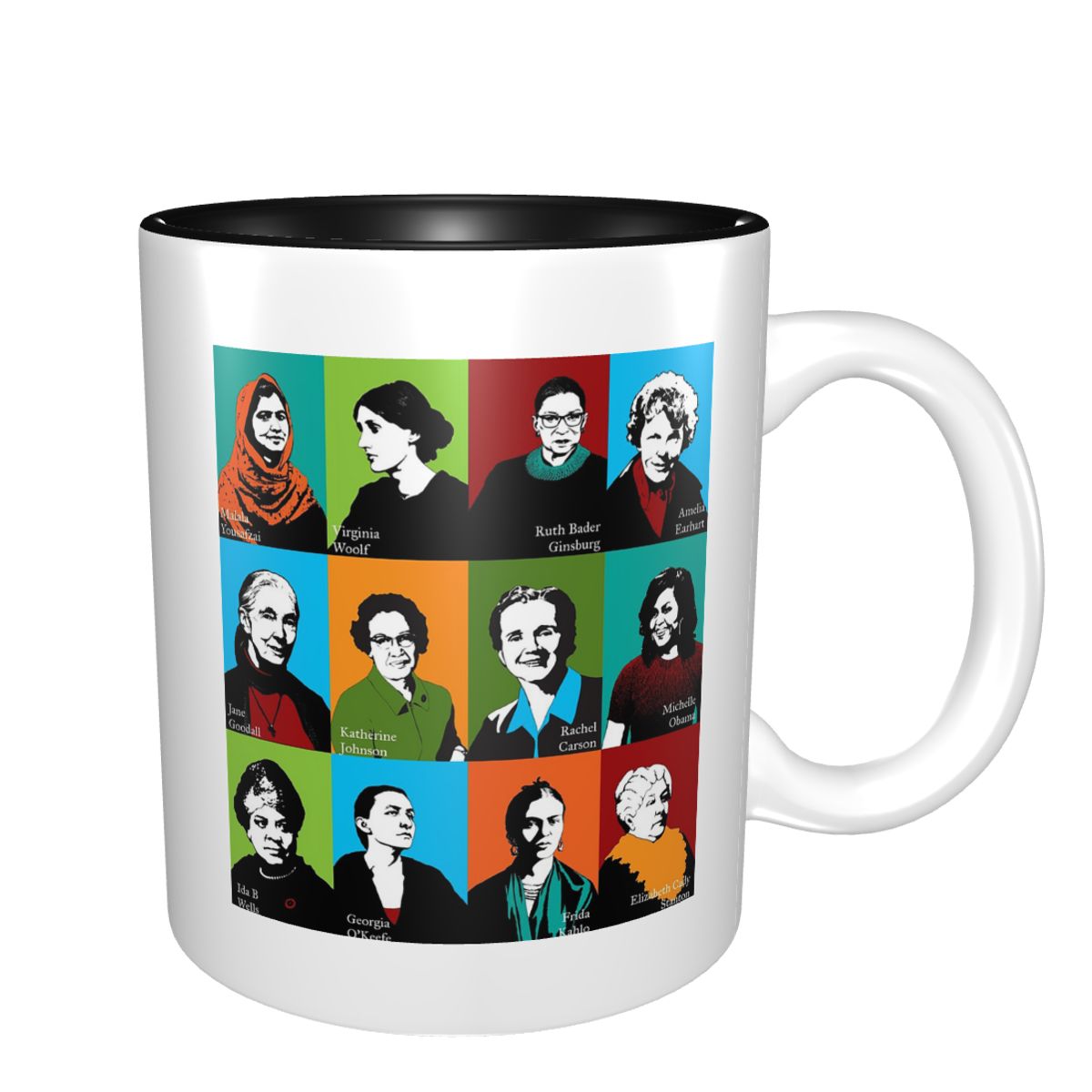 Coffee Tea Icon - Feminist Simgeler Kupa Komik Seramik Kahve