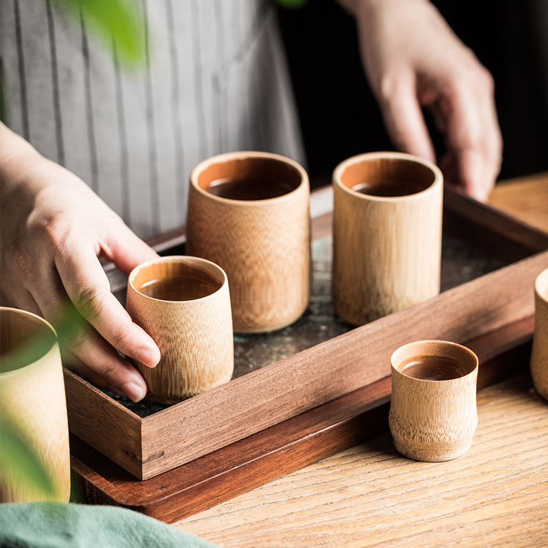 Coffee Tea Japan - Bambu fincan ev japonya tarzı doğal