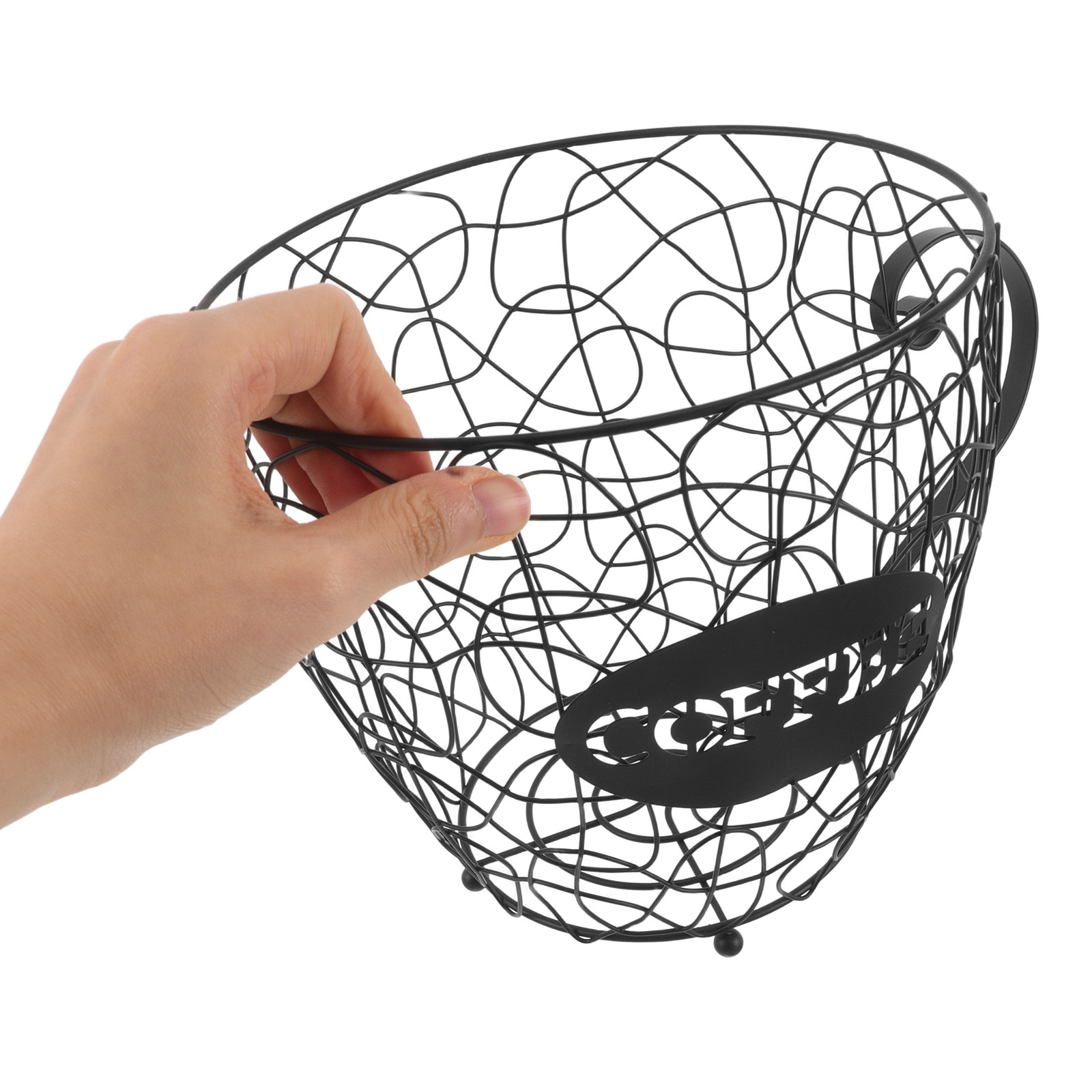 Coffee Capsule Holder - Metal Kahve Kapsülü Tutucu Siyah Demir