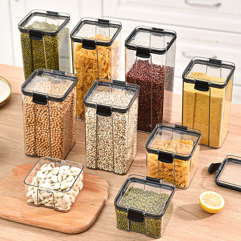 Coffee Tea Sugar Canister Set - 1-4 adet mühürlü kavanoz mutfak organizatör