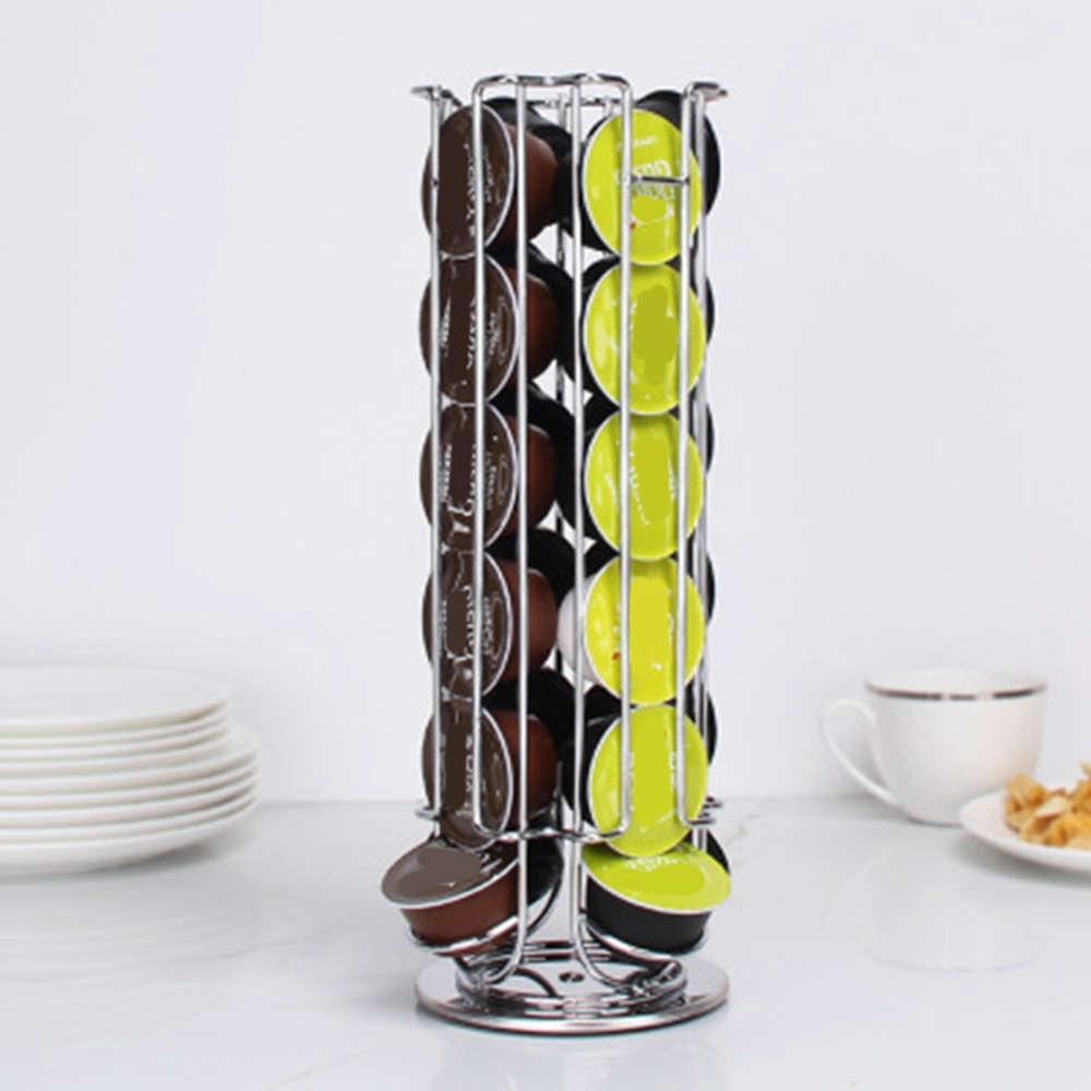 Coffee Capsule Holder - AS63-18Cups Döndürülebilir Kahve Kapsülü Tutucu Demir