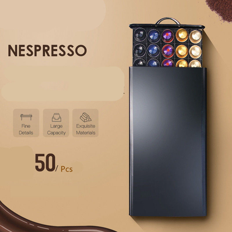 Coffee Capsule Holder - 50 kapsül kahve kapsülü organizatörü pratik