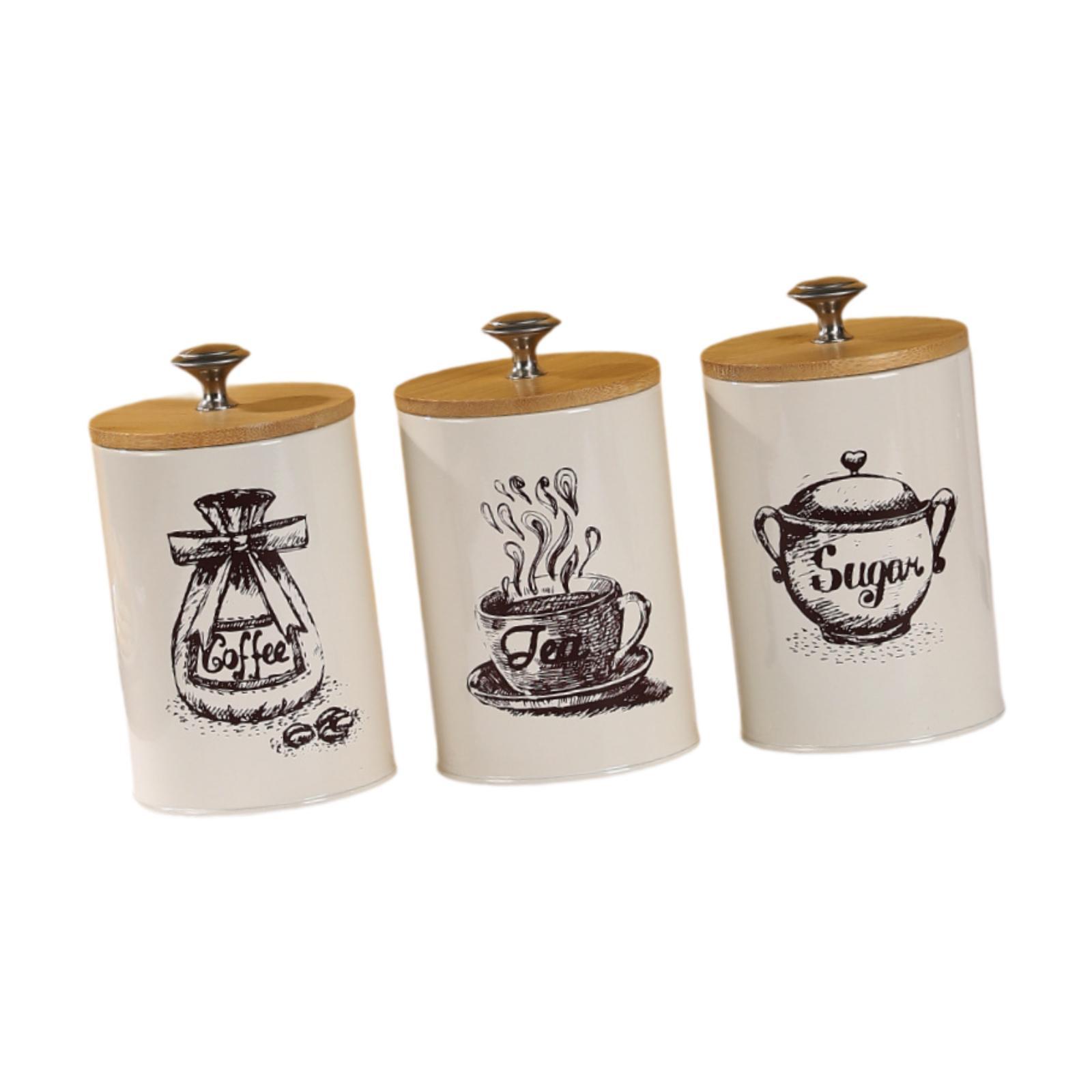 Çiftlik Evi Kahve Çay Şeker Sa - Coffee Tea Sugar Canister Set incelemesi ve fiyatı