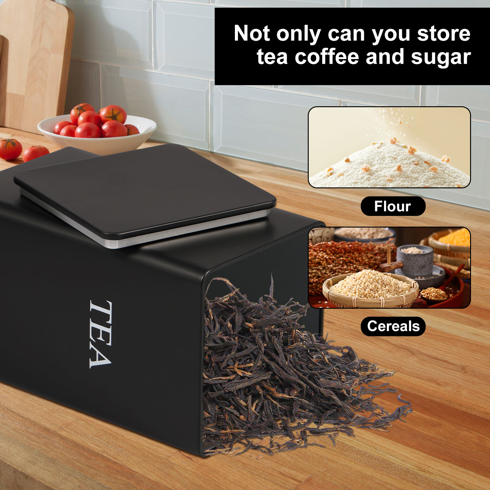 3 adet kahve çekirdeği saklama - Coffee Tea Sugar Canister Set incelemesi ve fiyatı