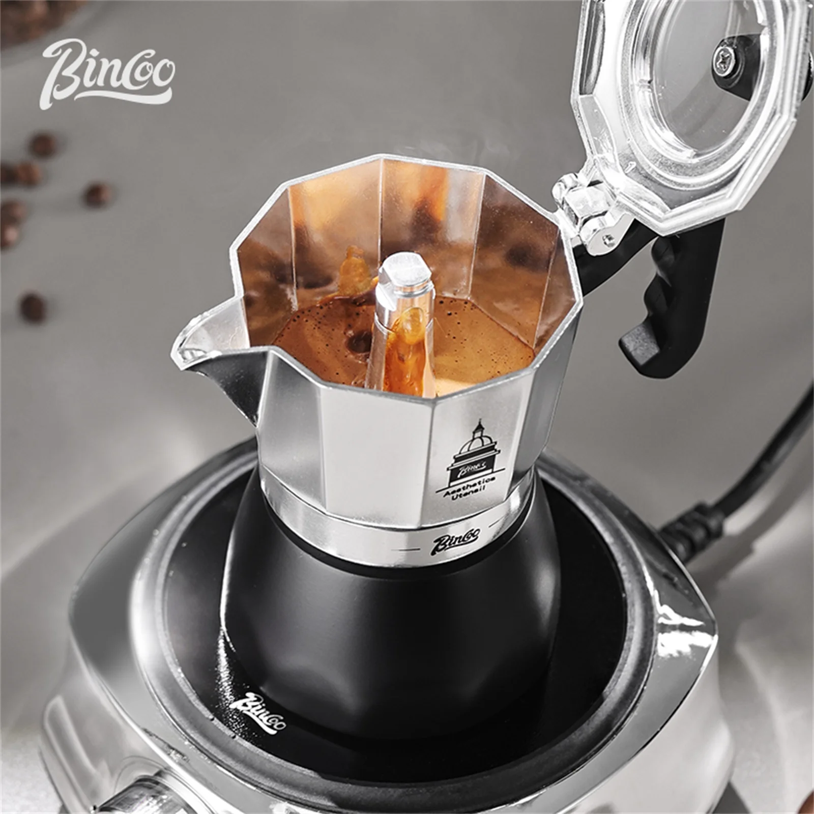 BINCOO Çift Valfli Moka Pot, E - Coffee Tea Espresso incelemesi ve fiyatı
