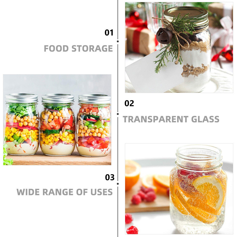 6 adet şeffaf yuvarlak cam kav - Coffee Tea Jars incelemesi ve fiyatı