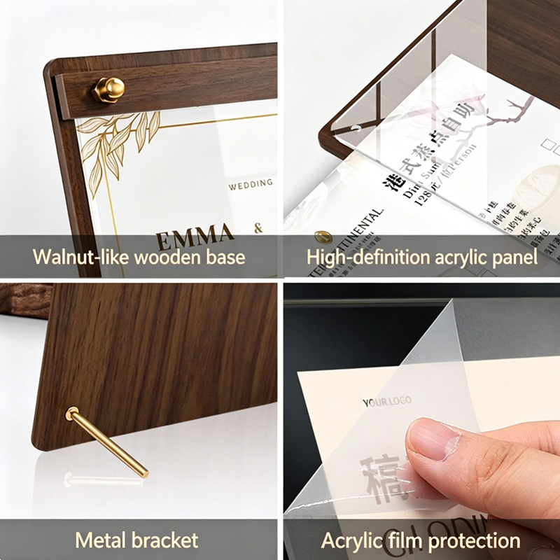 Özel A4/A5 Akrilik Ahşap Desen - Coffee Tea Stand incelemesi ve fiyatı