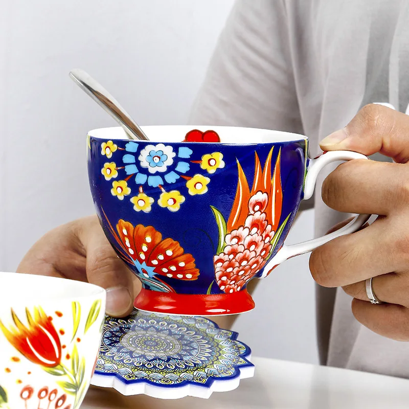 Renkli Çiçek Seramik Kahvaltı  - Coffee Tea And Cocoa incelemesi ve fiyatı