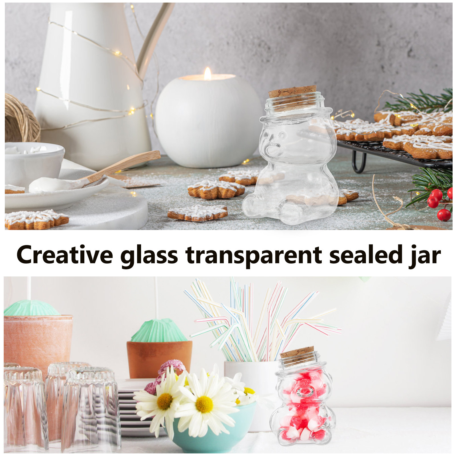 4 adet cam şeker kavanozu seti - Coffee Tea Jars incelemesi ve fiyatı