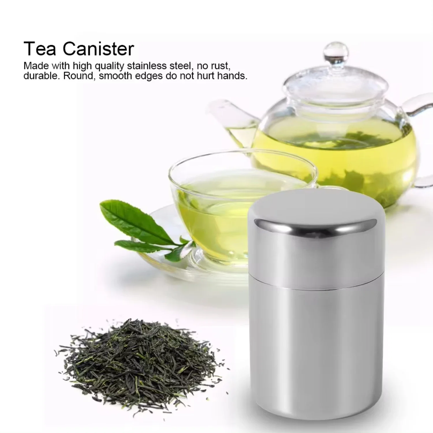 Paslanmaz Çelik Çay Yaprağı Te - Coffee Tea Sugar Canister Set incelemesi ve fiyatı