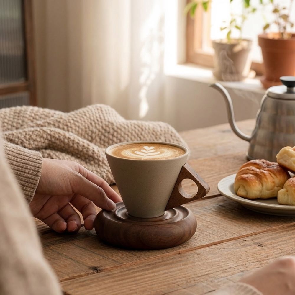 Kaba Seramik Üçgen Koni Kupa R - Coffee Tea Stand incelemesi ve fiyatı